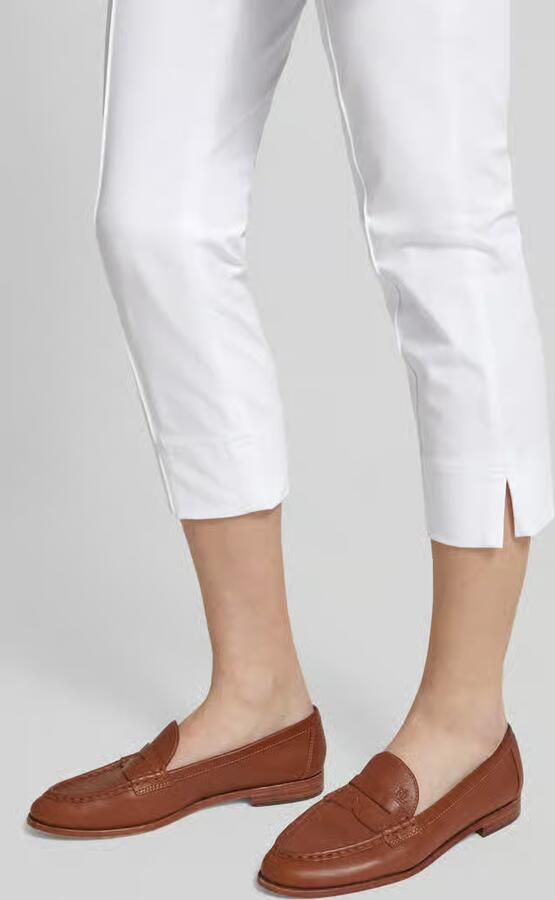 SEDUCTIVE Skinny fit capribroek met vaste persplooien - Foto 6