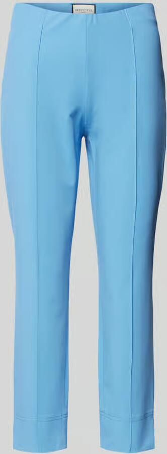 SEDUCTIVE Skinny fit capribroek met vaste persplooien - Foto 2