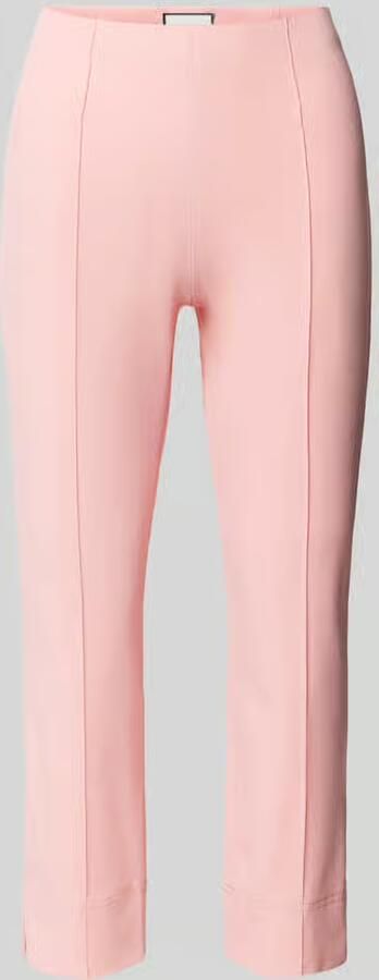 SEDUCTIVE Skinny fit capribroek met vaste persplooien - Foto 2