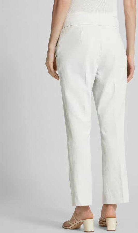 SEDUCTIVE Slim fit linnen broek met persplooien model 'INEZ' - Foto 3