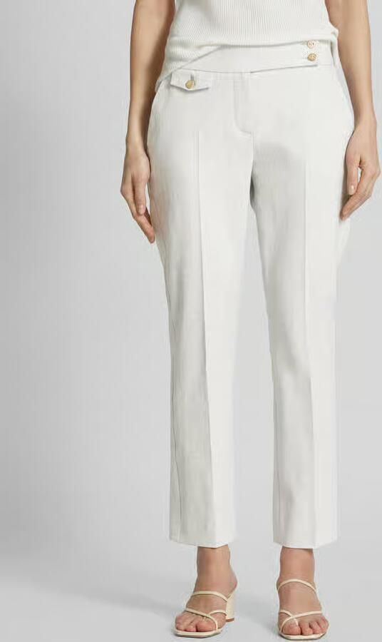 SEDUCTIVE Slim fit linnen broek met persplooien model 'INEZ' - Foto 2