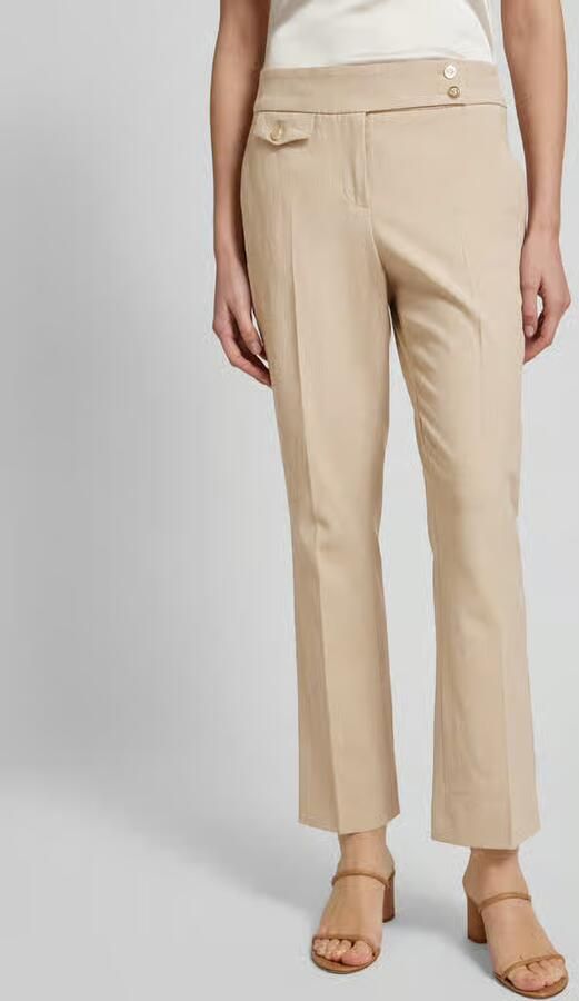 SEDUCTIVE Slim fit linnen broek met persplooien model 'INEZ' - Foto 3