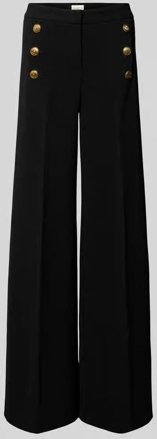 SEDUCTIVE Wide leg stoffen broek met knoopsluitingen model 'BRIDGET' - Foto 2