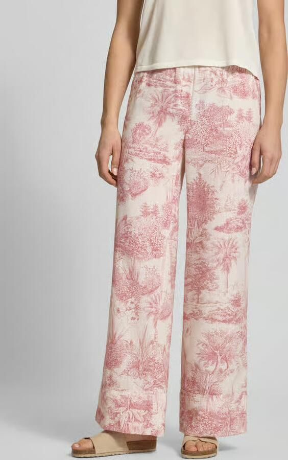 SEDUCTIVE Stoffen broek met elastische band model 'VIOLETTA' - Foto 3