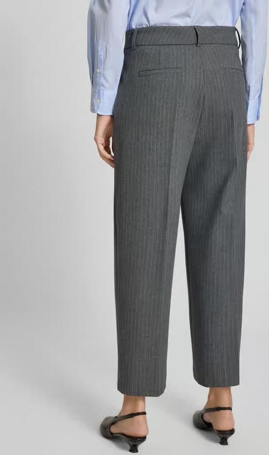 SEDUCTIVE Straight leg stoffen broek met bandplooien model 'SLOANNE'