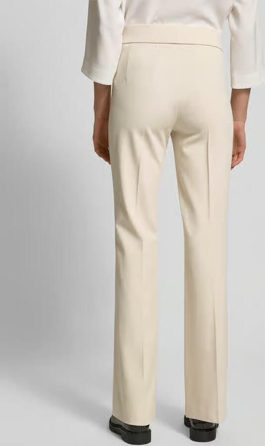 SEDUCTIVE Straight leg stoffen broek met elastische band model 'NANOU'