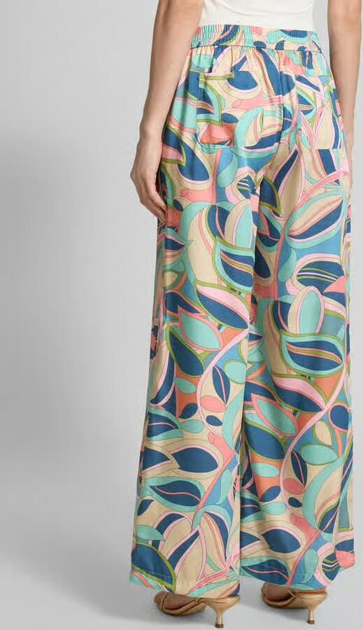 SEDUCTIVE Straight leg stoffen broek met elastische band model 'ROSANNE'