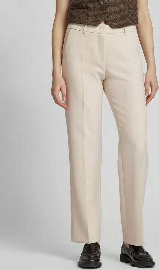 SEDUCTIVE Straight leg stoffen broek met persplooien model 'LUCA' - Foto 3