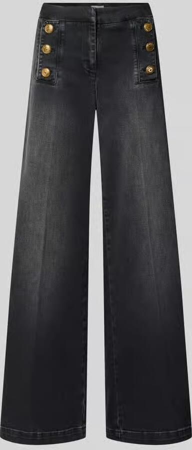 SEDUCTIVE Wide & loose fit jeans van katoenmix model 'BRIDGET'