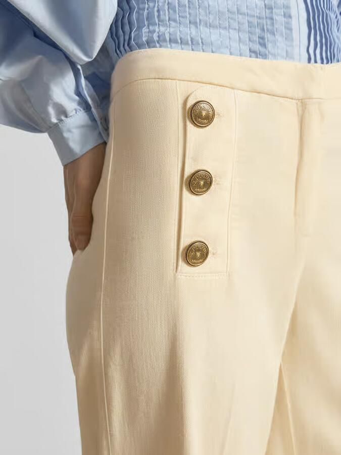 SEDUCTIVE Wide leg broek met persplooien model 'Bridget'