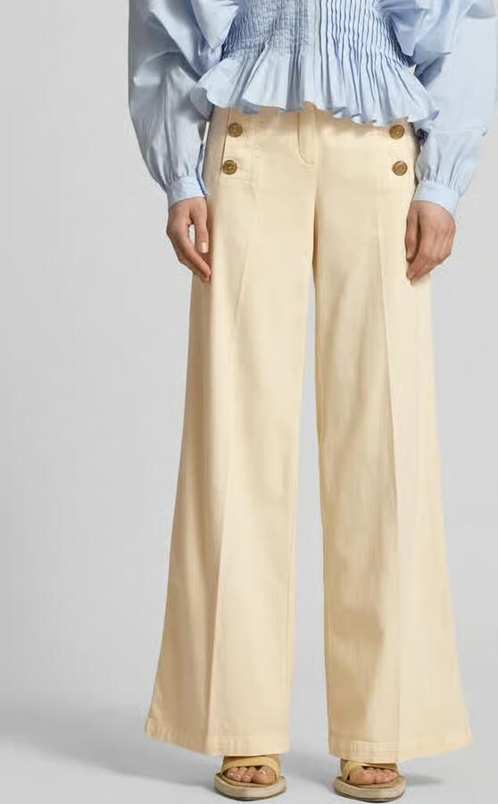 SEDUCTIVE Wide leg broek met persplooien model 'Bridget' - Foto 2