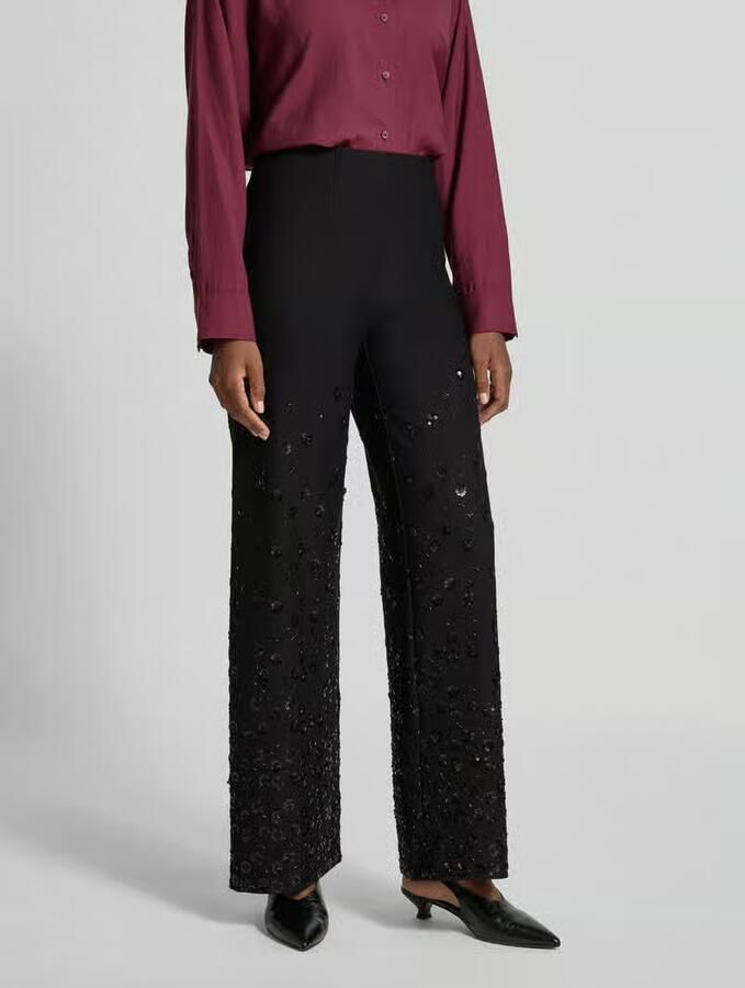 SEDUCTIVE Wide leg broek van viscosemix model 'KIMBERLEY' - Foto 2