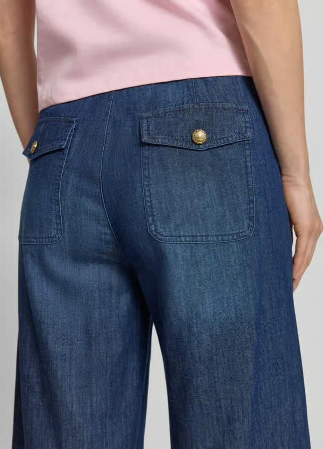 SEDUCTIVE Wide leg jeans in verkorte pasvorm model 'VELINA'