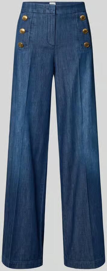 SEDUCTIVE Wide leg jeans met knopen model 'BRIDGET' - Foto 2