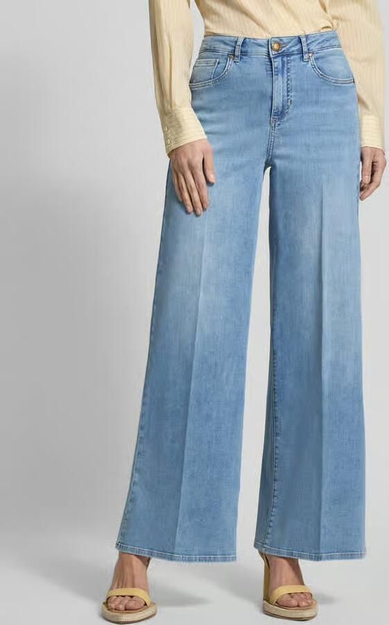 SEDUCTIVE Wide leg Jeans met persplooien Model 'MAURY' - Foto 3