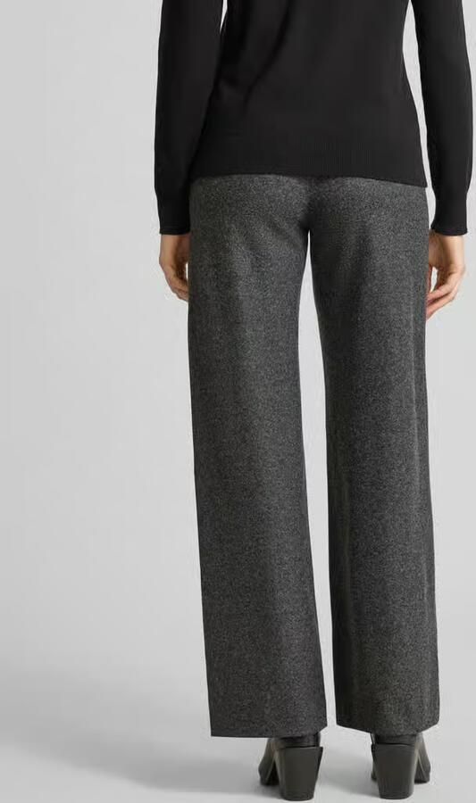 SEDUCTIVE Wide leg stoffen broek met paspelzakken aan de achterkant model 'KIMBERLY'