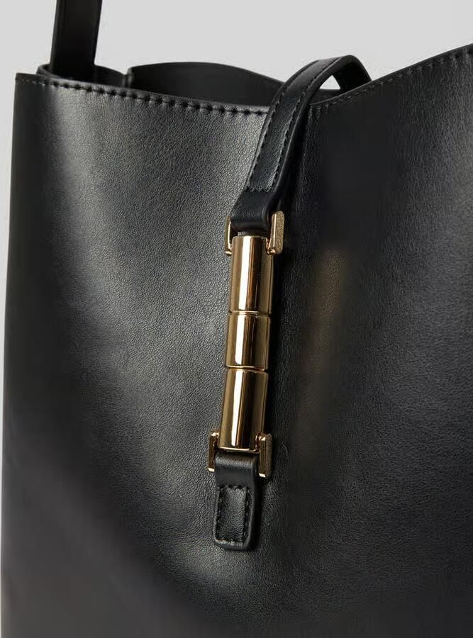 Seidenfelt Crossbody tas in leerlook model 'LOVIISA'