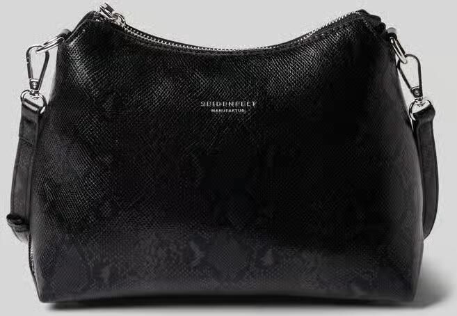 Seidenfelt Crossbody tas met labeldetail model 'LILLEBY' - Foto 2