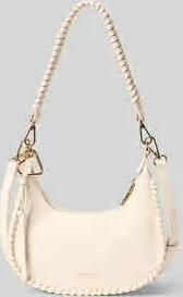 Seidenfelt Half Moon tas met labeldetail model 'LILJENDAL'
