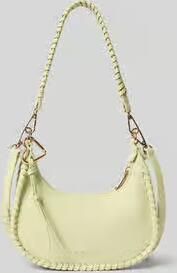 Seidenfelt Half Moon tas met labeldetail model 'LILJENDAL'