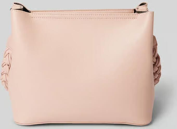 Seidenfelt Handtas in leerlook model 'MELBU'