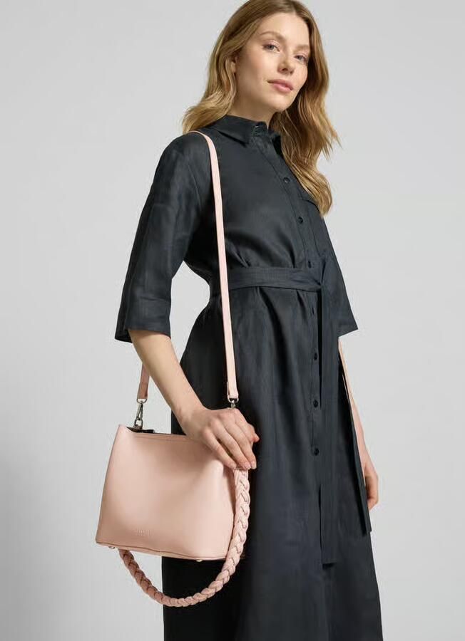 Seidenfelt Handtas in leerlook model 'MELBU' - Foto 2