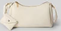 Seidenfelt Handtas met labeldetail Model 'MELOY'