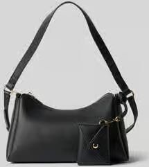 Seidenfelt Handtas met labeldetail Model 'MELOY'