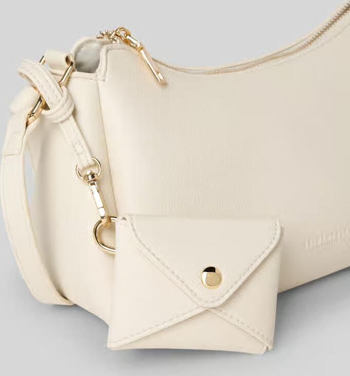 Seidenfelt Handtas met labeldetail Model 'MELOY'