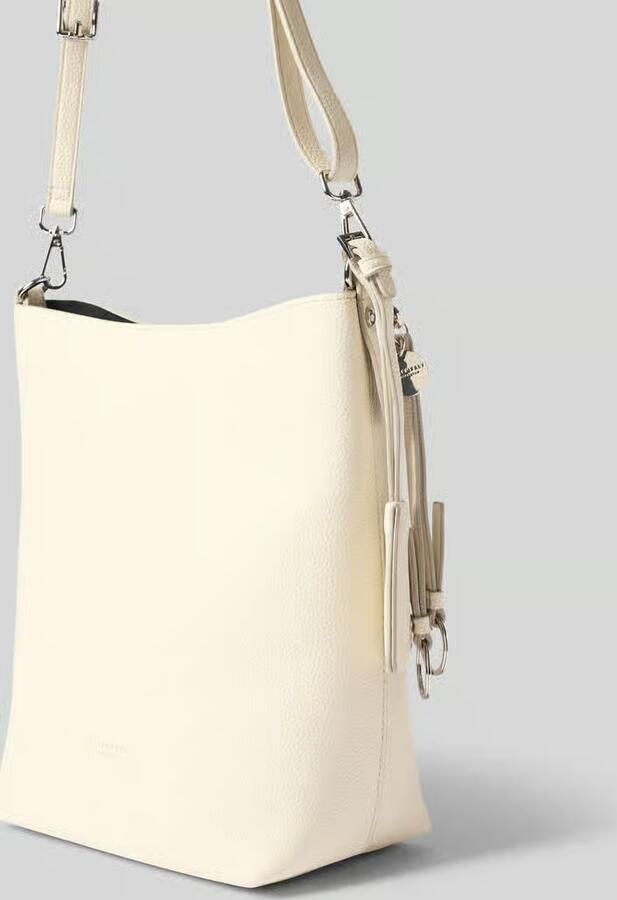 Seidenfelt Hobo tas met reliëflogo model 'LOHJA'