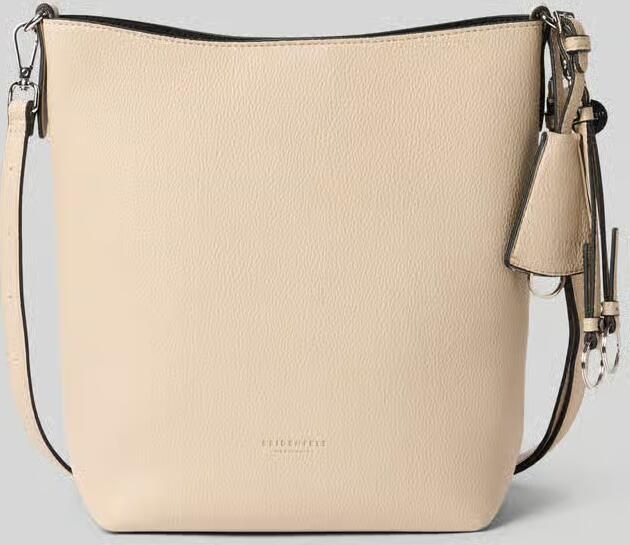 Seidenfelt Hobo tas met reliëflogo model 'LOHJA' - Foto 2