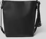 Seidenfelt Hobo tas met reliëflogo model 'LOHJA'