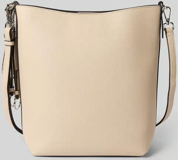 Seidenfelt Hobo tas met reliëflogo model 'LOHJA' - Foto 3