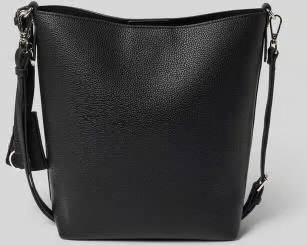 Seidenfelt Hobo tas met reliëflogo model 'LOHJA' - Foto 3