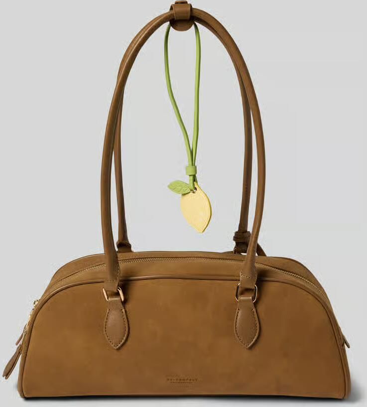 Seidenfelt Schoudertas in leerlook Model 'Nibe' - Foto 2