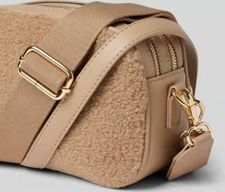 Seidenfelt Schoudertas met teddybont model 'LEMVIG'