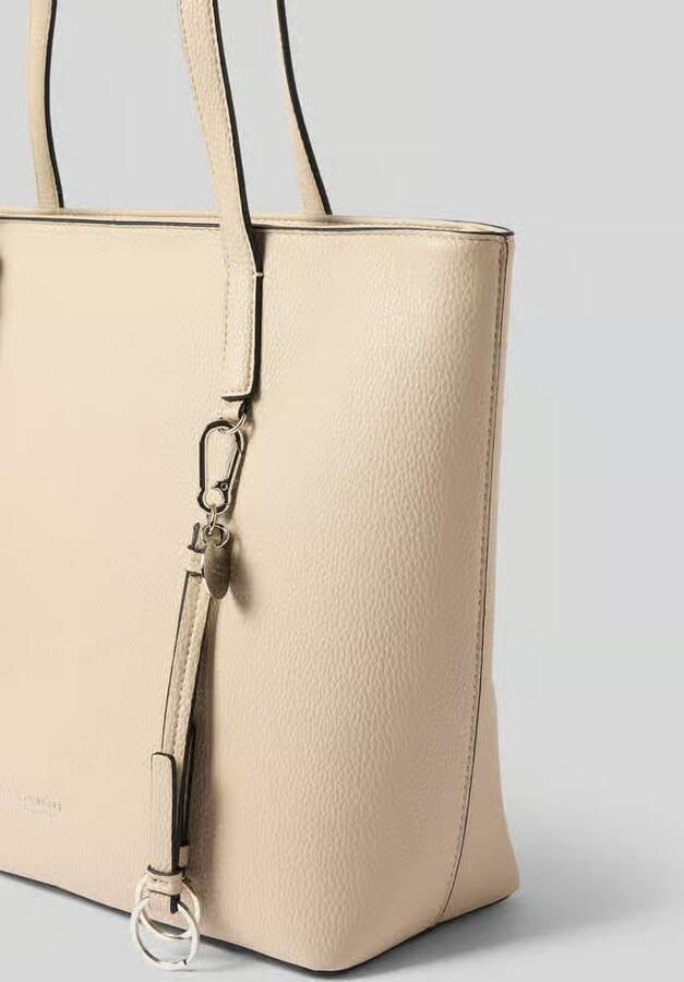 Seidenfelt shopper met labeldetail model 'LOHJA'