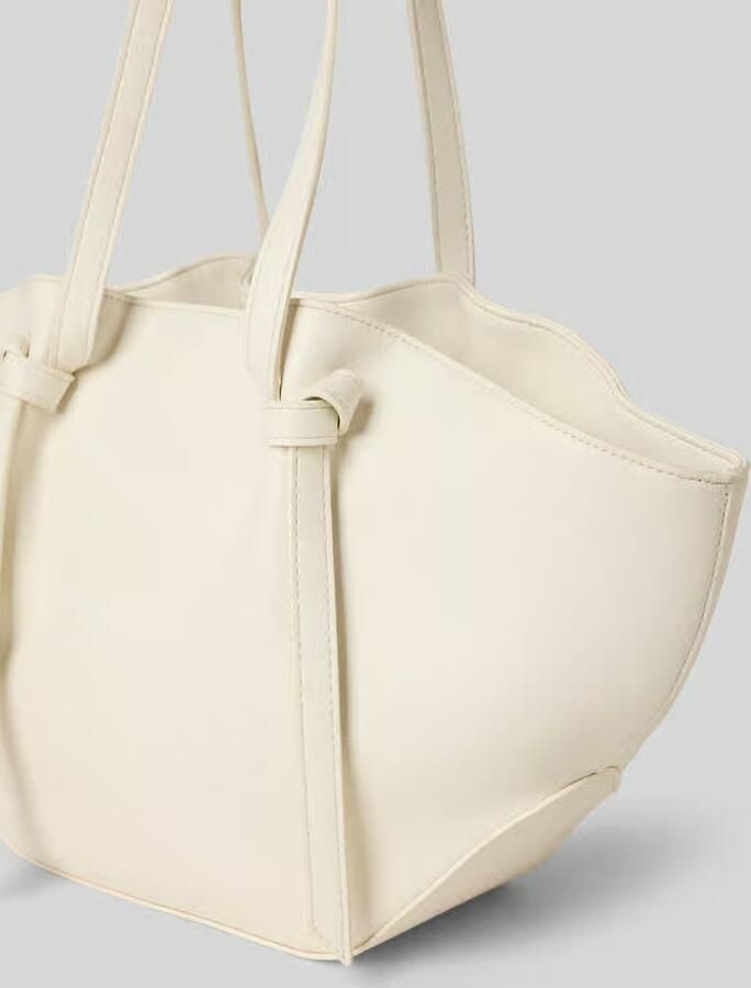 Seidenfelt Shopper met labeldetail Model 'RYD'
