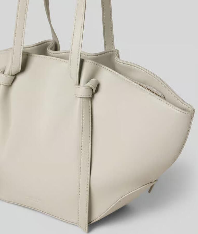 Seidenfelt Shopper met labeldetail Model 'RYD'