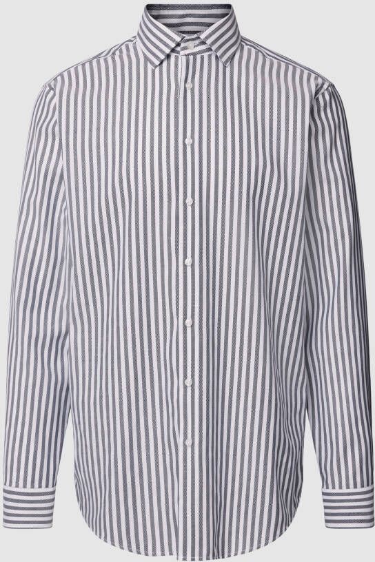 SEIDENSTICKER REGULAR FIT Zakelijk overhemd van katoen met streepmotief