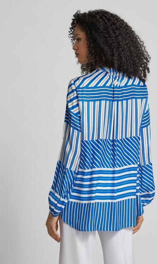 Seidensticker Klassieke blouse Zwarte roos Tunika met geplaatste strepen
