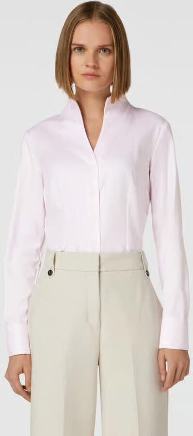 Seidensticker Klassieke blouse Zwarte roos 1 1 kraag uni - Foto 15