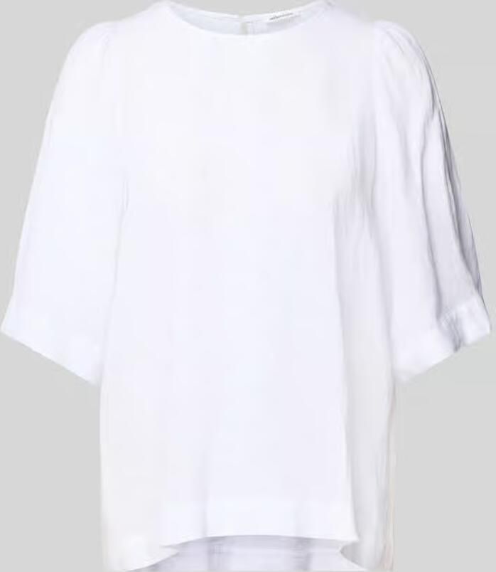 Seidensticker Shirtblouse Zwarte roos Korte mouwen ronde hals uni - Foto 9