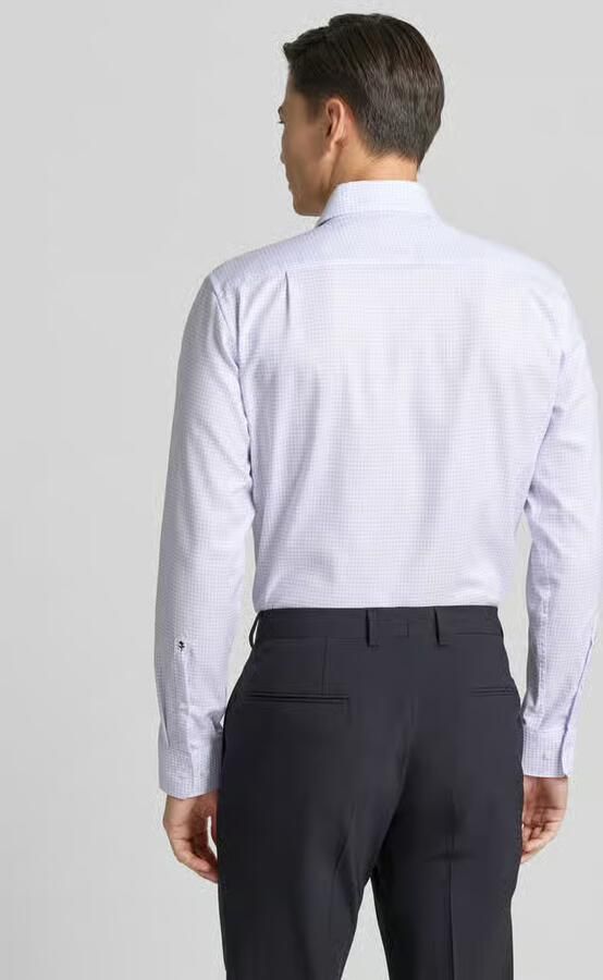 SEIDENSTICKER REGULAR FIT Regular fit zakelijk overhemd van katoen met button-downkraag