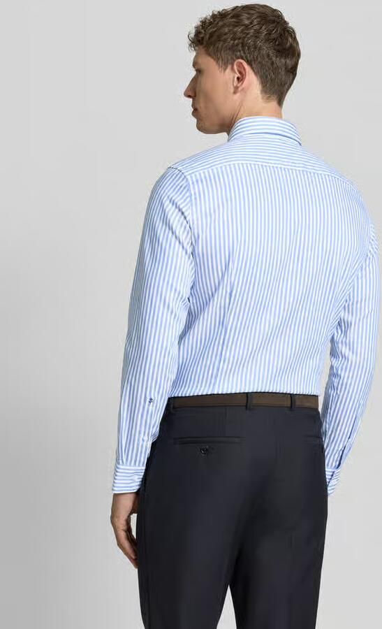 Seidensticker slim fit businessoverhemd van katoen met kentkraag - Foto 8