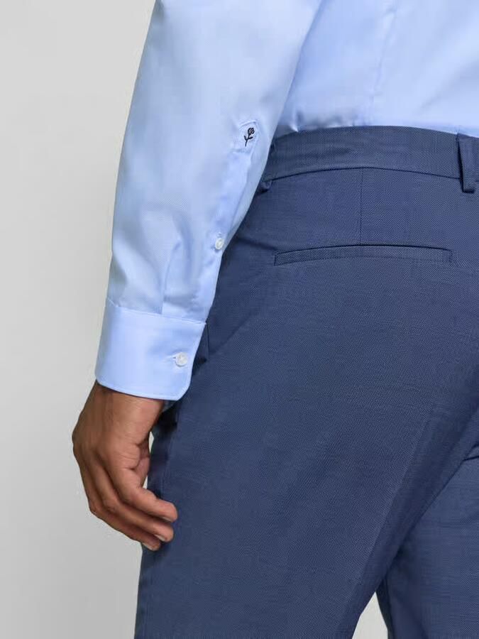 Seidensticker Slim fit zakelijk overhemd met kentkraag van fijn twill - Foto 2