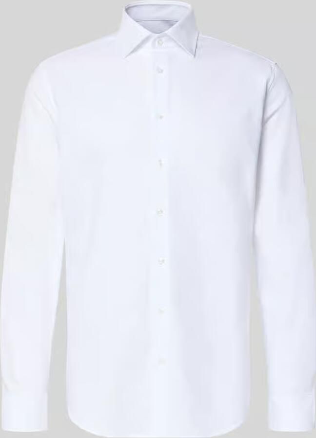 Seidensticker slim fit zakelijk hemd met kentkraag van fijne twill - Foto 2