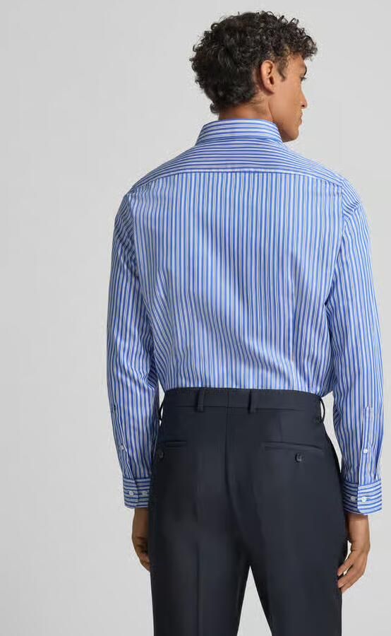Seidensticker Slim fit zakelijk overhemd van katoen met kentkraag - Foto 3