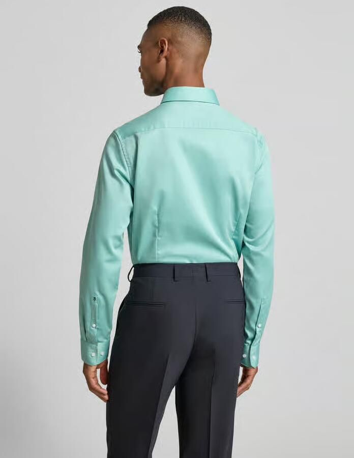 Seidensticker Slim fit zakelijk overhemd van katoen met kentkraag