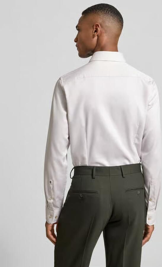 Seidensticker Slim fit zakelijk Hemd van Katoen met Kentkraag